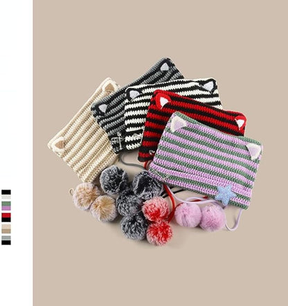 Cat Ear Y2K Beanie 🖤⭐