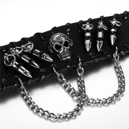 🖤 Emo Skull Bracelet ✝️
