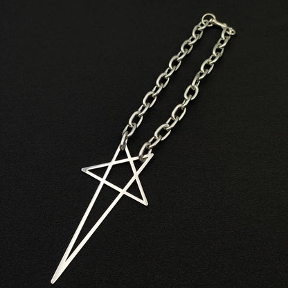 🖤 Gothic Star Cross Necklace ✝️