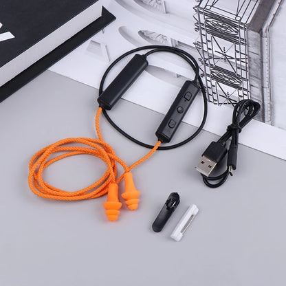 Wired Bluetooth Work Earplug Headset – Noise Suppression & Hearing Protection
