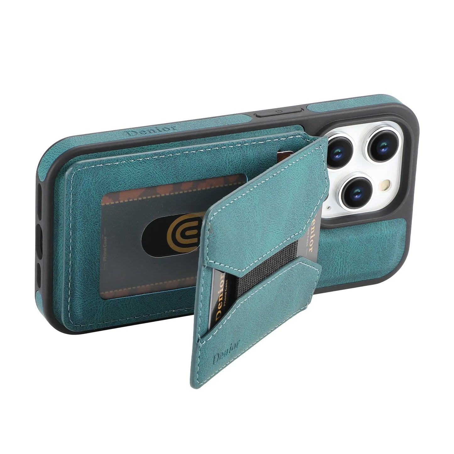 Elevate Your Style with the Magnetic Leather Wallet Phone Holder | Compatible with MagSafe for iPhone 11–17 Pro/Pro Max/Plus