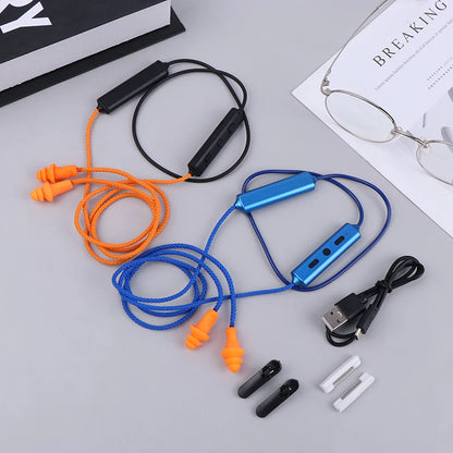 Wired Bluetooth Work Earplug Headset – Noise Suppression & Hearing Protection