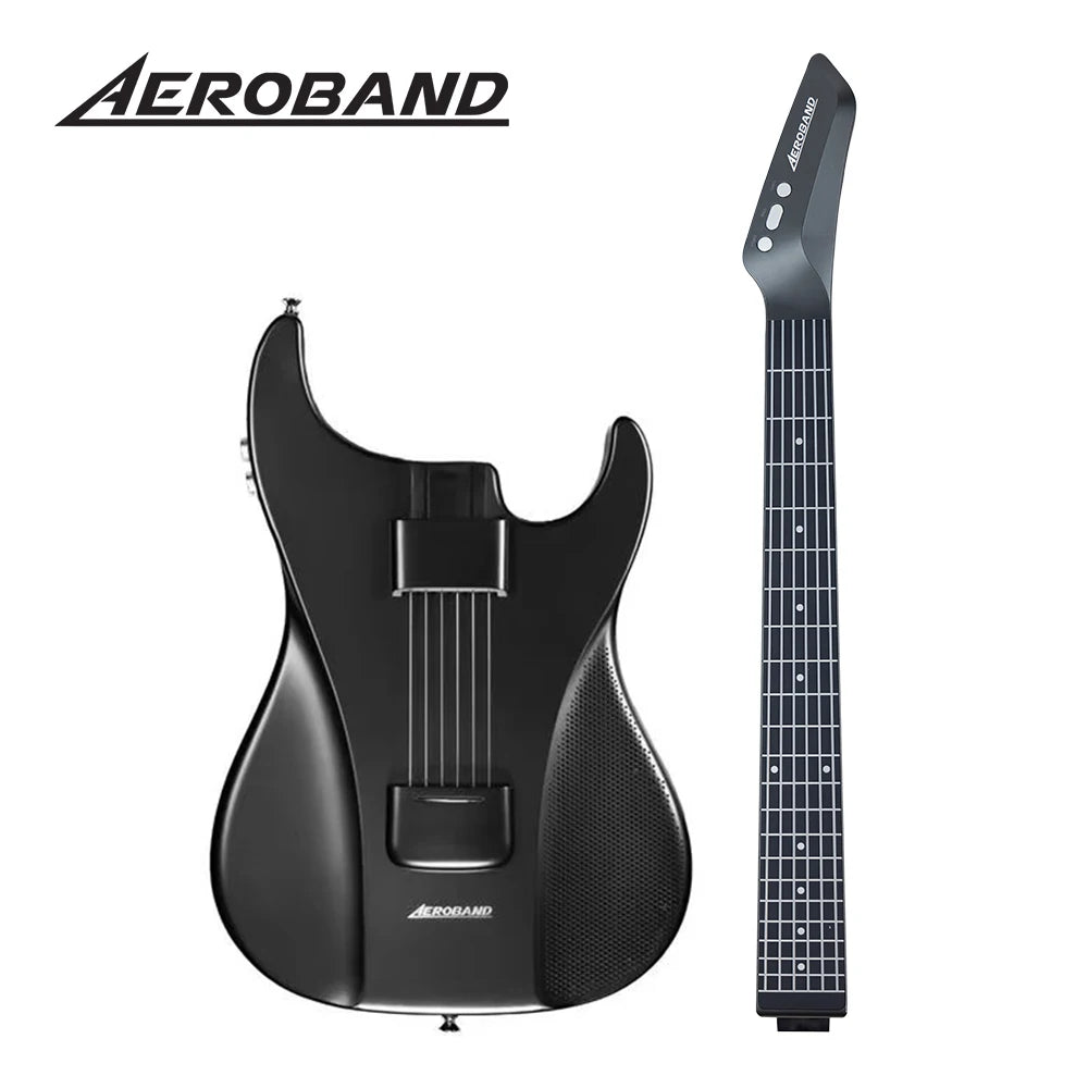 🖤 AeroBand “Silent Storm” Smart Guitar ⚡ Future Sound of Darkness