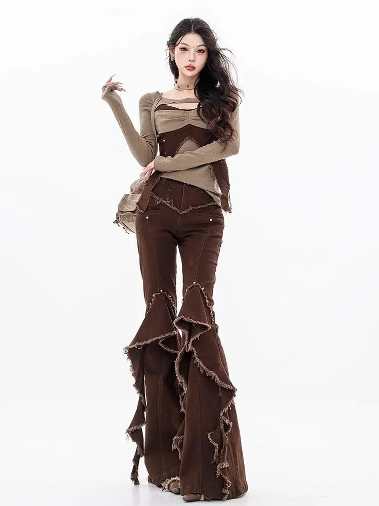 ​​Jeans Vintage Mujer 2025 – Tiro Alto & Pierna Flare