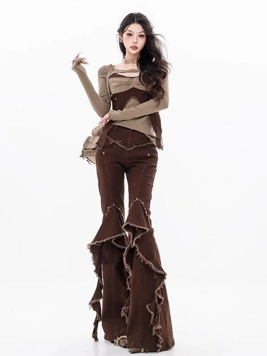 ​​Jeans Vintage Mujer 2025 – Tiro Alto & Pierna Flare