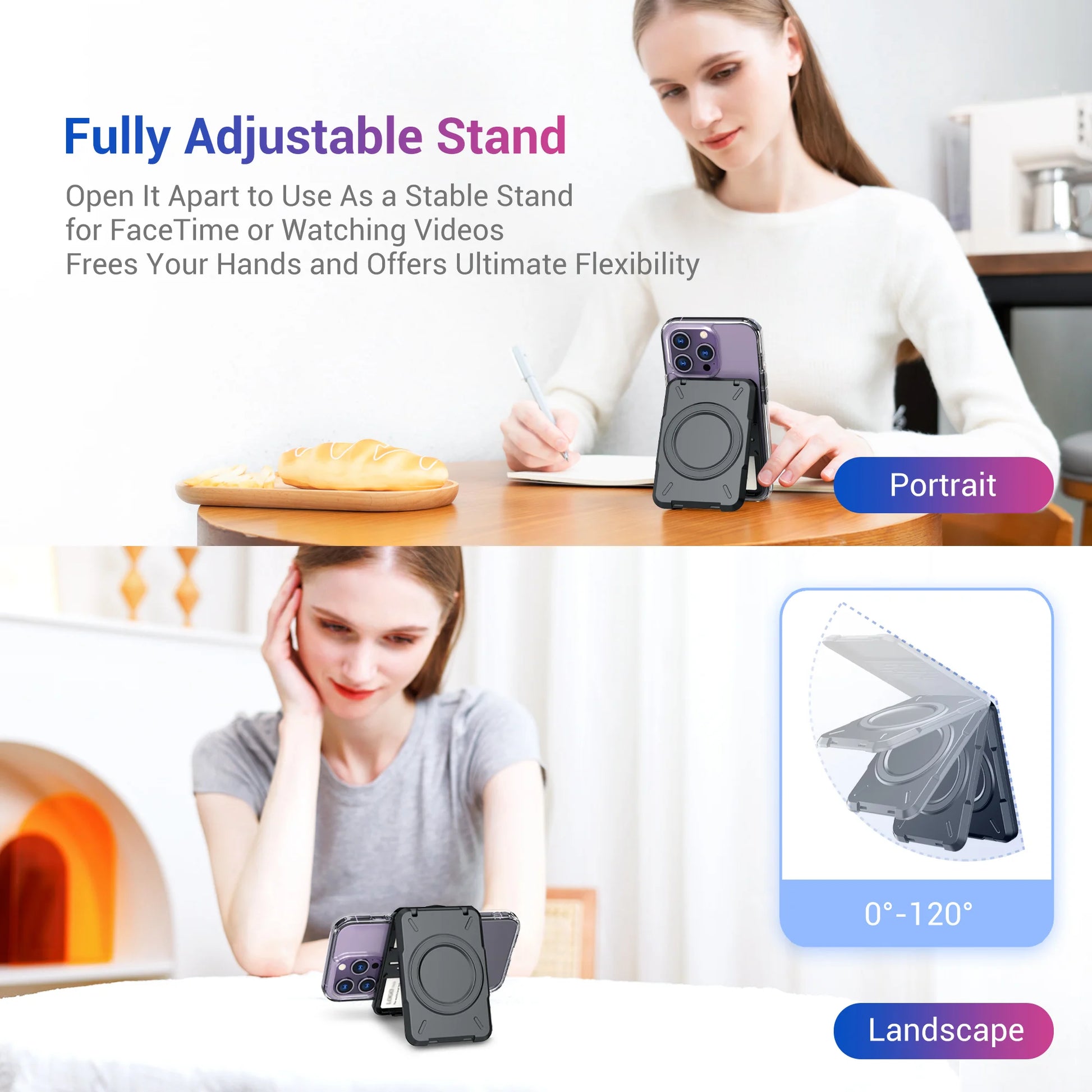 Magnetic Wallet & Card Holder with RFID Protection for iPhone 16/15/14 Pro Max - Sleek, Stylish, and Secure!