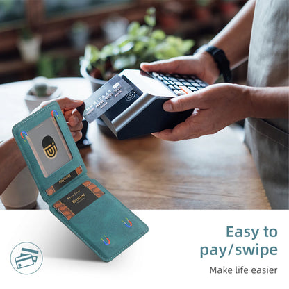 Elevate Your Style with the Magnetic Leather Wallet Phone Holder | Compatible with MagSafe for iPhone 11–17 Pro/Pro Max/Plus