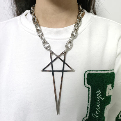 🖤 Gothic Star Cross Necklace ✝️