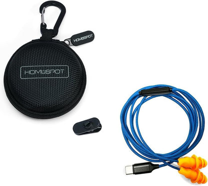 KR10C USB-C Safety Earbuds – 27dB NRR Noise Reduction, Wired Work Headphones with In-Line Mic