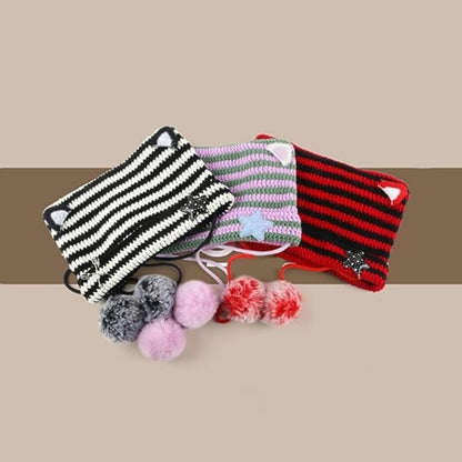 Cat Ear Y2K Beanie 🖤⭐