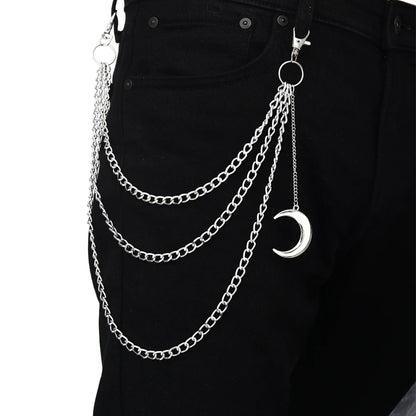 Punk Pants Chains Belt Chain for Man Women Jean Trousers Chains Goth Jewelry Gothic Emo Scene Accessories
