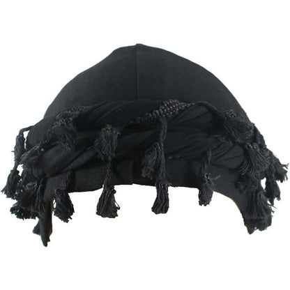Retro Twist Turban – Silky Lined Beanie for Men