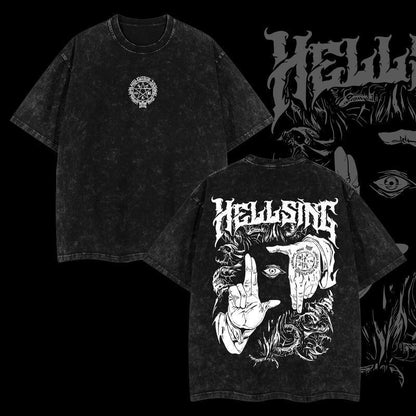 "Alucard 🕷️ – Hellsing Darkness Vintage Tee 🖤"