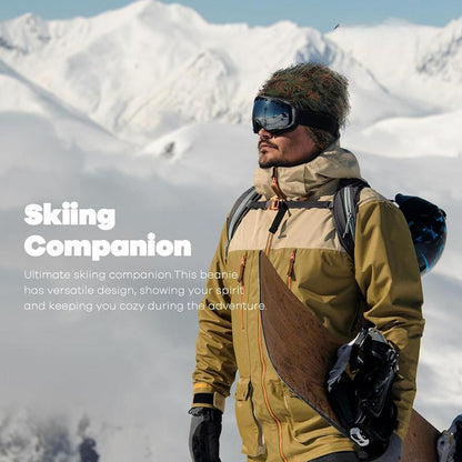 “Emo Distressed Beanie 🖤 Fuzzy Knit Winter Cap Unisex”