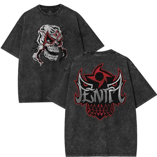 “Penta El Zero Miedo™ – Vintage Skull Wrestling Oversized Tee 🕷️🔥”