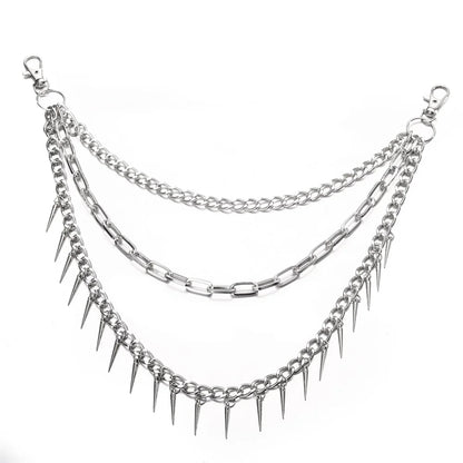 Punk Pants Chains Belt Chain for Man Women Jean Trousers Chains Goth Jewelry Gothic Emo Scene Accessories
