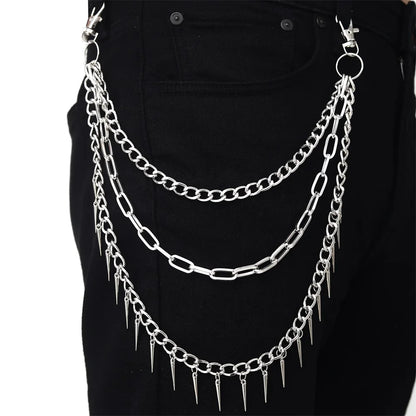 Punk Pants Chains Belt Chain for Man Women Jean Trousers Chains Goth Jewelry Gothic Emo Scene Accessories