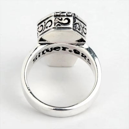 "Coffin Secrets 🪦 Gothic Punk Ring"