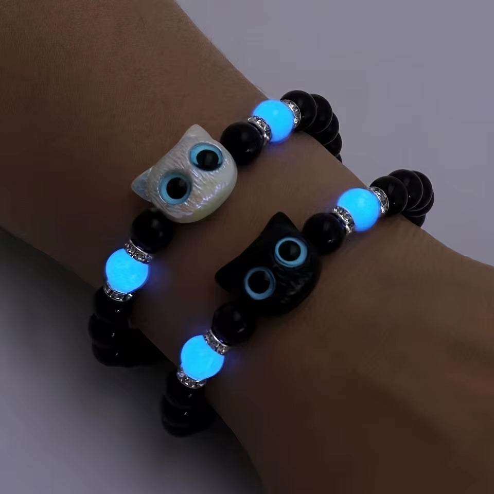 Glow-in-the-Dark Kitten Bracelet ✨🐱