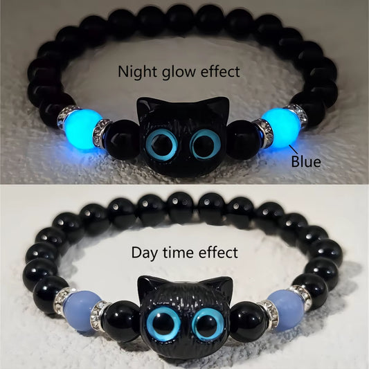 Glow-in-the-Dark Kitten Bracelet ✨🐱