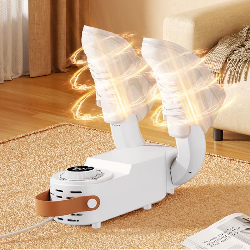 Foldable UV Shoe Dryer, Quick Hot Drying, Smart Temperature Control, Automatic Timer, Portable Home Odor Eliminator, Shoe Dryer Machine