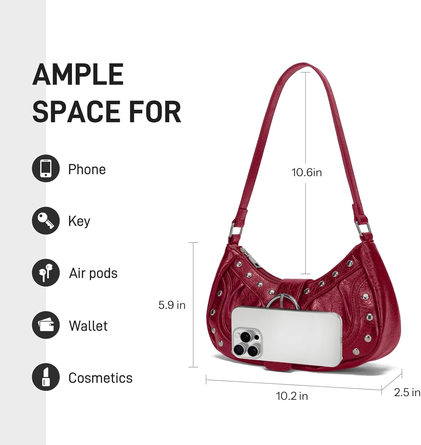 Y2K Punk Shoulder Bag 👜🔥