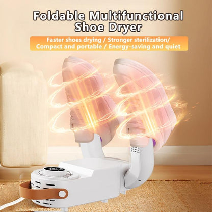 Foldable UV Shoe Dryer, Quick Hot Drying, Smart Temperature Control, Automatic Timer, Portable Home Odor Eliminator, Shoe Dryer Machine