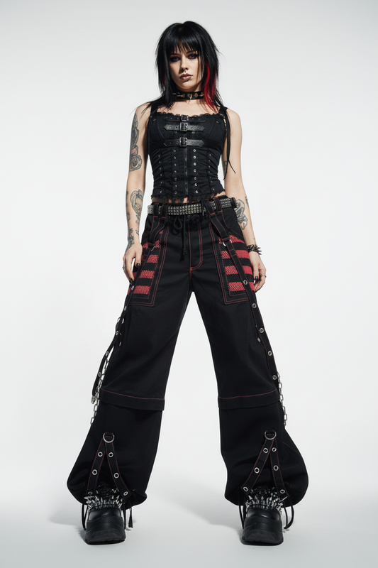 Mujer gótica punk - fondo blanco