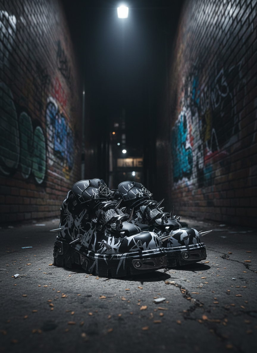 Tenis spiked gothic platform - callejón urbano